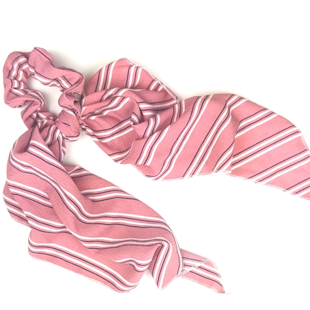 Hair scarf scrunchie pink